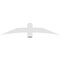 Ekena Millwork Bellingham Architectural Grade PVC Gable Bracket, 72"W x 15"H x 2"D x 6"F, 5/12 Pitch GBP072X15X0206BEL00 - alternate 4